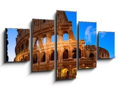 Obraz 5D ptidln - 125 x 70 cm F_GS127759684 - Night view of Colosseum in Rome in Italy