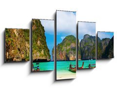 Obraz ptidln 5D - 125 x 70 cm F_GS12791054 - Tropical beach, Maya Bay, Thailand - Tropick ple, Maya Bay, Thajsko