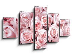 Obraz 5D ptidln - 125 x 70 cm F_GS128745282 - Pink roses as a background