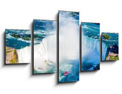Obraz 5D ptidln - 125 x 70 cm F_GS132838674 - Niagara falls aerial view