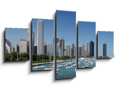 Obraz ptidln 5D - 125 x 70 cm F_GS14134092 - Waterfront,CHICAGO_USA