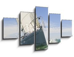 Obraz 5D ptidln - 125 x 70 cm F_GS14695096 - Sail Boat Up Close