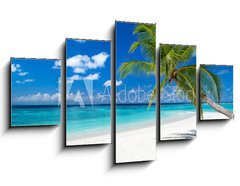 Obraz 5D ptidln - 125 x 70 cm F_GS151310725 - coco palm on tropical paradise island dream beach