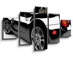 Obraz   Black car, 125 x 70 cm