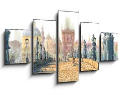 Obraz 5D ptidln - 125 x 70 cm F_GS167381357 - Charles Bridge (Prague, Czech Republic)