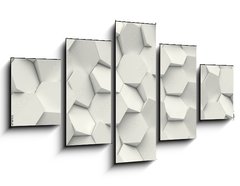 Obraz 5D ptidln - 125 x 70 cm F_GS171149811 - hexagon geometric background