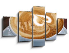 Obraz   Cappuccino mit Herz, 125 x 70 cm