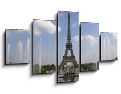 Obraz ptidln 5D - 125 x 70 cm F_GS17925542 - The Eiffel tower from Trocadero in Paris