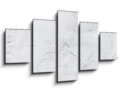 Obraz 5D ptidln - 125 x 70 cm F_GS179541898 - header panorama white textured concrete