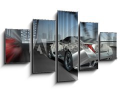 Obraz 5D ptidln - 125 x 70 cm F_GS18252967 - Car on bridge - Auto na most