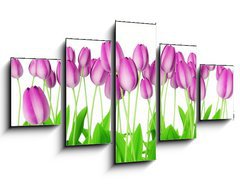 Obraz ptidln 5D - 125 x 70 cm F_GS18362257 - tulips