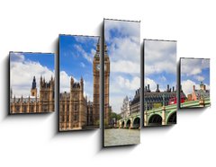 Obraz ptidln 5D - 125 x 70 cm F_GS19785682 - Big Ben and Houses of Parliament, London, UK