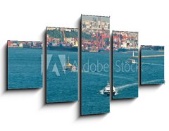 Obraz   Verkehr auf dem Bosporus, 125 x 70 cm