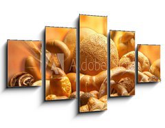 Obraz ptidln 5D - 125 x 70 cm F_GS1994596 - group of different bread products photographed wit