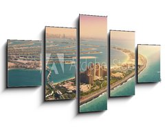Obraz 5D ptidln - 125 x 70 cm F_GS204150445 - Palm Island in Dubai, aerial view