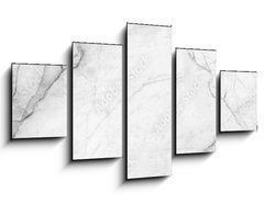 Obraz 5D ptidln - 125 x 70 cm F_GS210626304 - panoramic white background from marble stone texture for design