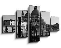 Obraz 5D ptidln - 125 x 70 cm F_GS211839650 - Gondolas and Santa Maria della Salute church in Venice