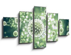 Obraz 5D ptidln - 125 x 70 cm F_GS222938867 - 3d rendering virus, bacteria, cell
