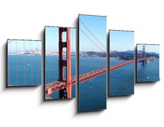 Obraz ptidln 5D - 125 x 70 cm F_GS22498511 - San Francisco - Golden Gate Bridge