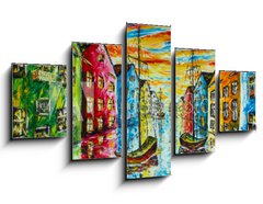 Obraz 5D ptidln - 125 x 70 cm F_GS229305954 - Original art oil and palette knife on canvas