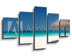 Obraz 5D ptidln - 125 x 70 cm F_GS23203277 - Sonnenliegen am Strand