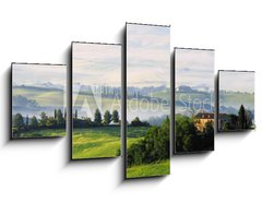 Obraz 5D ptidln - 125 x 70 cm F_GS23337354 - Toskana Huegel  - Tuscany hills 07