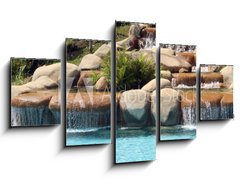 Obraz ptidln 5D - 125 x 70 cm F_GS23969030 - Man-make waterfall
