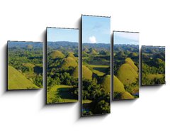 Obraz 5D ptidln - 125 x 70 cm F_GS242300019 - chocolate hill in aerial view, Bohol Philippines