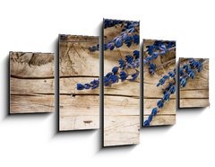 Obraz   Lavender Spa over wood background, 125 x 70 cm