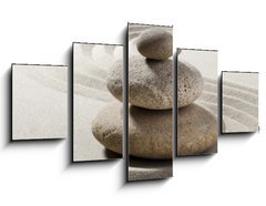 Obraz ptidln 5D - 125 x 70 cm F_GS27541255 - jardin zen avec sable et galets