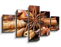 Obraz   Zimstangen und Sternanis zu Weihnachten, 125 x 70 cm