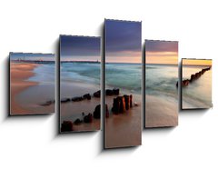 Obraz   Beautiful sunrise on the beach, 125 x 70 cm