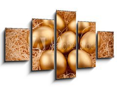 Obraz 5D ptidln - 125 x 70 cm F_GS27774128 - Golden eggs - Zlat vejce