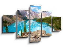 Obraz ptidln 5D - 125 x 70 cm F_GS28040110 - moraine lake