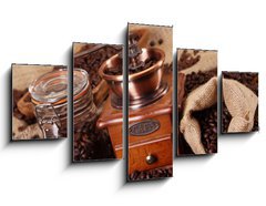 Obraz 5D ptidln - 125 x 70 cm F_GS28378759 - Hot coffee and chocolate 