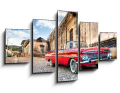 Obraz 5D ptidln - 125 x 70 cm F_GS28895632 - Red Chevrolet