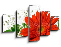 Obraz ptidln 5D - 125 x 70 cm F_GS29541402 - bouquet con gerbera