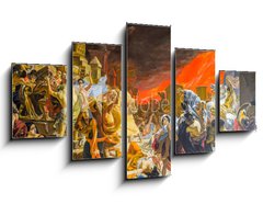 Obraz 5D ptidln - 125 x 70 cm F_GS297386468 - death of Pompeii, a reproduction of a painting by Karl Bryullov, the last day of Pompeii