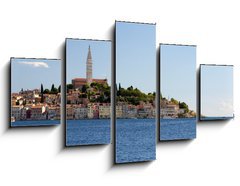 Obraz ptidln 5D - 125 x 70 cm F_GS30524389 - Croatia -  Rovinj - Old city and mediterranean sea