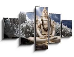 Obraz ptidln 5D - 125 x 70 cm F_GS30757082 - Big Lord Shiva statue in Bangalore - Big Lord Shiva socha v Bangalore