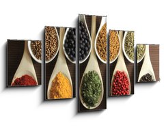 Obraz   Spices and herbs, 125 x 70 cm