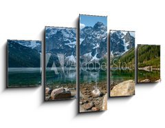 Obraz ptidln 5D - 125 x 70 cm F_GS32123280 - Polish Tatra mountains Morskie Oko lake