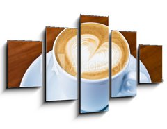 Obraz 5D ptidln - 125 x 70 cm F_GS32151521 - Latte Art - Herz