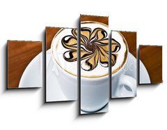 Obraz 5D ptidln - 125 x 70 cm F_GS32151552 - Latte Art - Rosette