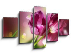 Obraz   Flowers. Anniversary Card Design, 125 x 70 cm