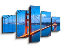 Obraz   Golden Gate, 125 x 70 cm