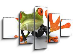 Obraz   Business frog, 125 x 70 cm