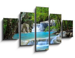 Obraz 5D ptidln - 125 x 70 cm F_GS34907501 - Erawan Waterfall, Kanchanaburi, Thailand