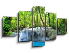 Obraz ptidln 5D - 125 x 70 cm F_GS34907824 - Erawan Waterfall, Kanchanaburi, Thailand