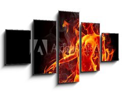 Obraz 5D ptidln - 125 x 70 cm F_GS35991461 - Dancing fire girl